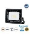 GLOBOSTAR® ATLAS 61516 Προβολέας LED 10W 1200lm 120° AC 220-240V Αδιάβροχο IP67 Φυσικό Λευκό 4500K - Lumileds SMD Chip - TÜV Rheinland Certified - Μαύρο Ματ - Μ10 x Π2 x Υ8cm - 5 Χρόνια Εγγύηση